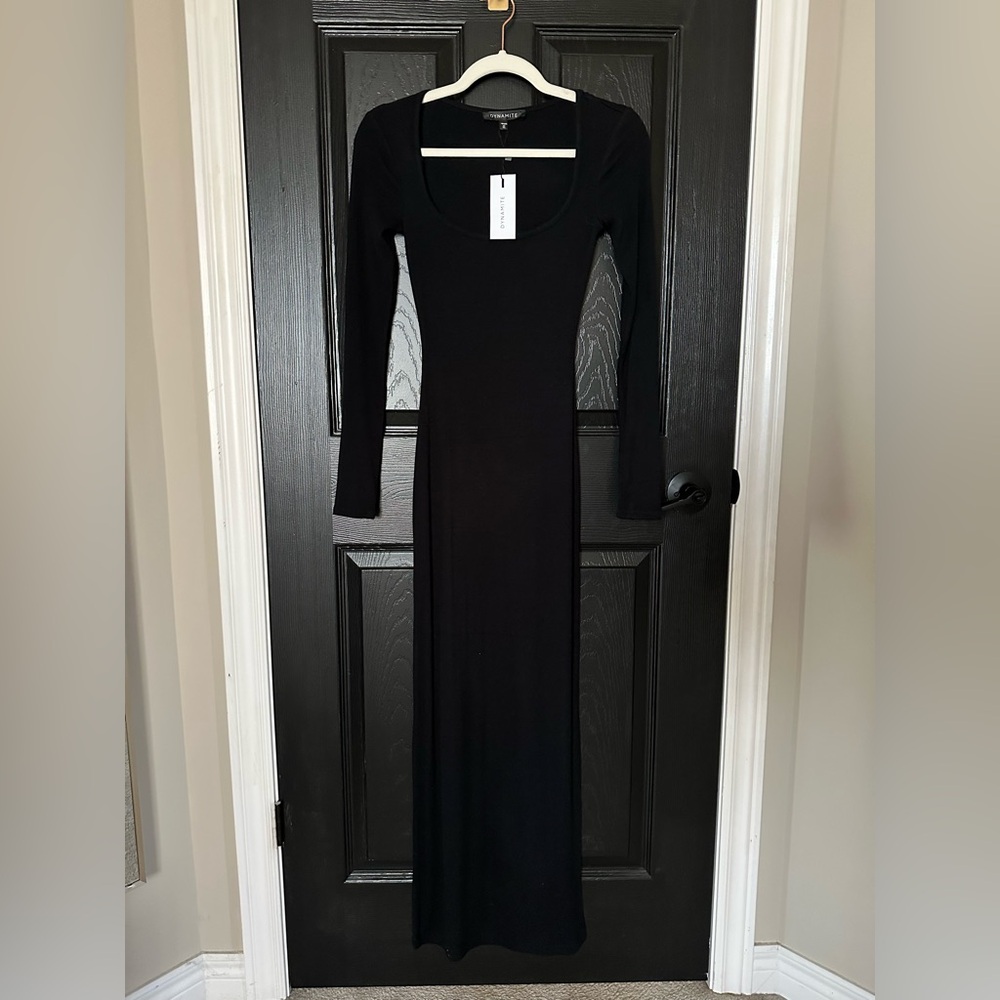 Stretchy Ribbed Maxi Dress - New - Picture 2 of 7